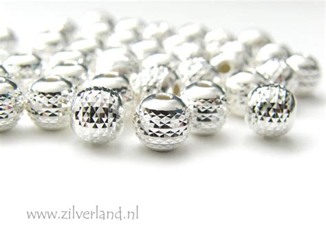 Stuks Mm Sterling Zilveren Kralen Zilverland Zilveren Sieraden