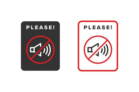 Sound Icon Sign Vector Design Icon Boards Are Prohibited From Noisy