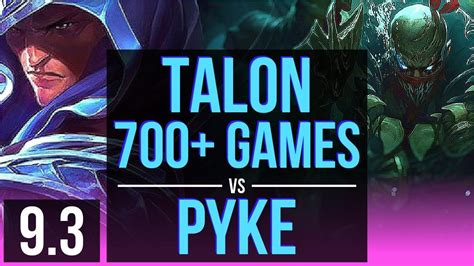 Talon Vs Pyke Mid Games Solo Kills Kda Dominating