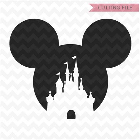 Mickey Mouse Cabeza Svg Disney Castle Svg Y Png Disney Etsy