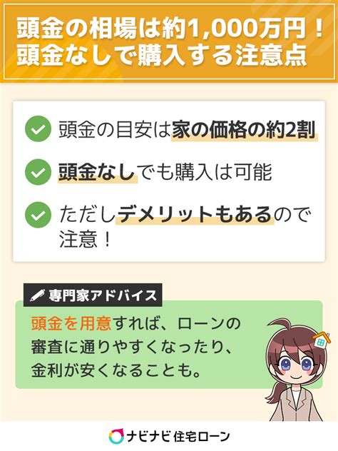 【マイホームの頭金】相場は約1 000万円！頭金なしでマイホームを購入する注意点とは イーデス