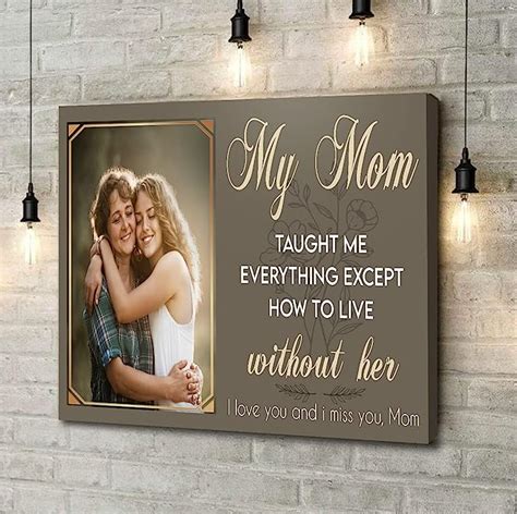 Amazon Personalized Memorial Canvas Wall Art For Lost Of Mom Dad