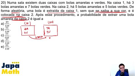 Prova Resolvida EsPCEx 2019 2020 Probabilidade YouTube