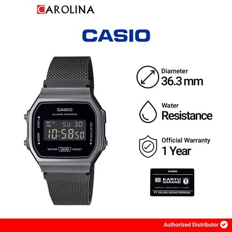 Jual Jam Tangan Pria CASIO General A168WEMB 1B Vintage Digital Black