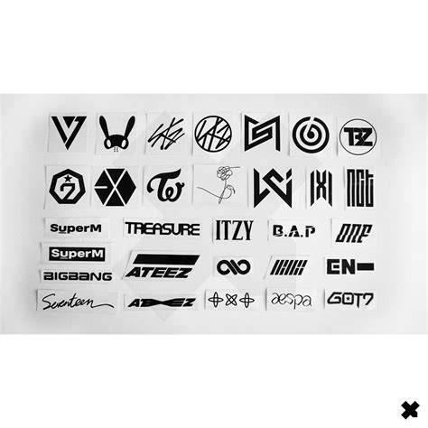 KPOP Group Vinyl Sticker Decals ATEEZ BLACKPINK BTS BIGBANG