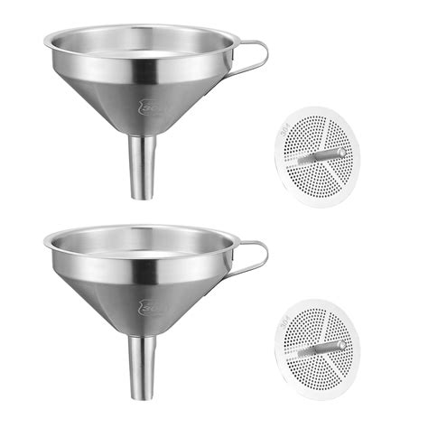 Orssmigs 2 Pezzi Imbuto Acciaio Inox Imbuto Cucina Imbuti In Metallo