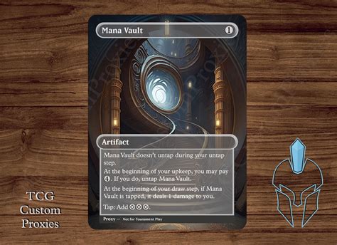 Mana Vault Magic Playtest Proxy Fullart Etsy