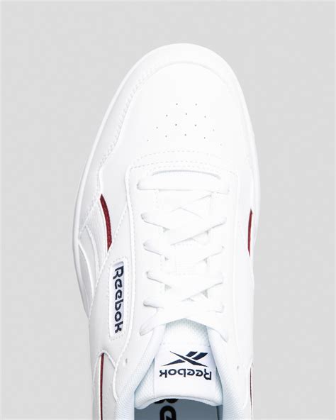 Shop Reebok Court Advance Vegan Shoes In Ftwr White Vector Navy Classic Burgundy Fast Shipping