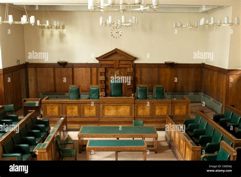 English Council Chambers Or Court Room Stock Photo Alamy