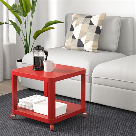 TINGBY стол приставной на колесиках красный 50x50 см | IKEA Eesti