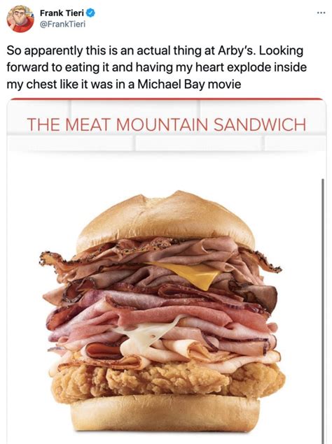 Arby's Mountain Meat Sandwich Is Here And So Are the Funny Tweets - Let's Eat Cake