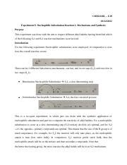 Prelab Nucleophilic Sub Docx Chm L U Experiment