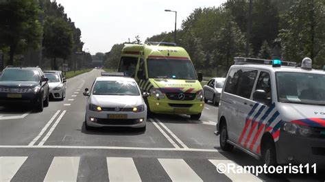 4X Politie Ambulance 17 138 Met Spoed Naar Een Melding Ambulance