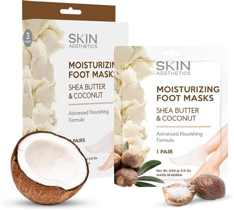 Skin Aesthetics Shea Butter And Coconut Foot Masks