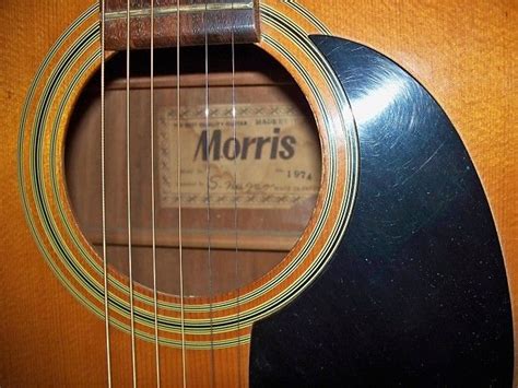 Morris W Natural Vintage Acoustic Guitar Mij Made In Japan