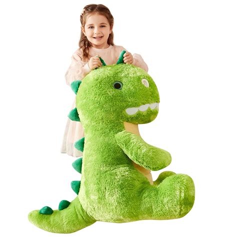 IKASA Large Dinosaur Stuffed Animal Plush Toy,Giant Dinosaur Cute Jumbo ...