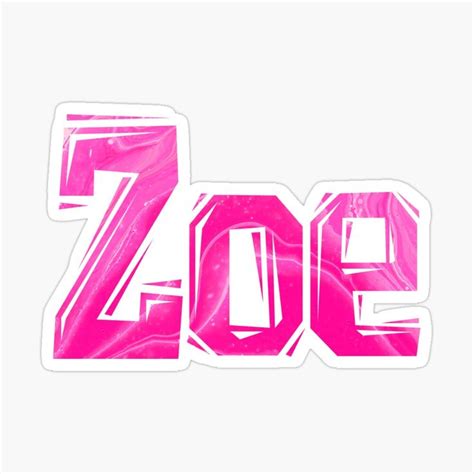 Zoe Sticker For Sale By Mariamacioca Lettering Finding Yourself