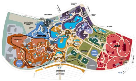 Map of Saint Louis Zoo Park for Children's Play