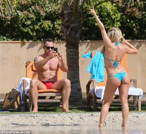 Ola Jordan Shows Off Her Famous Assets In Barely There Bikini On Dubai Getaway Daily Mail Online