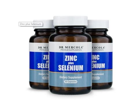 Buy Zinc Plus Selenium 15 Mg 30 Capsules Dr Mercola Zinc