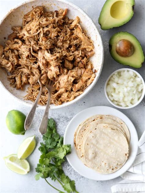 Shredded Chicken Street Tacos This Unruly