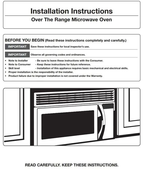 SAMSUNG ME21R7051SS Range Microwave Oven Instruction Manual