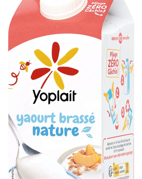 Yaourt brassé en brique Goût et Praticité Yoplait en Brique