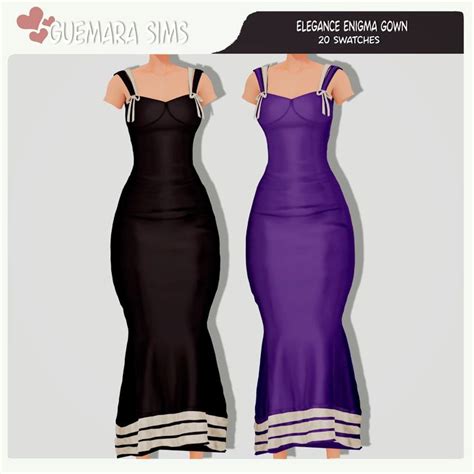 Elegance Enigma Gown Public Now Guemara In Sims Clothing