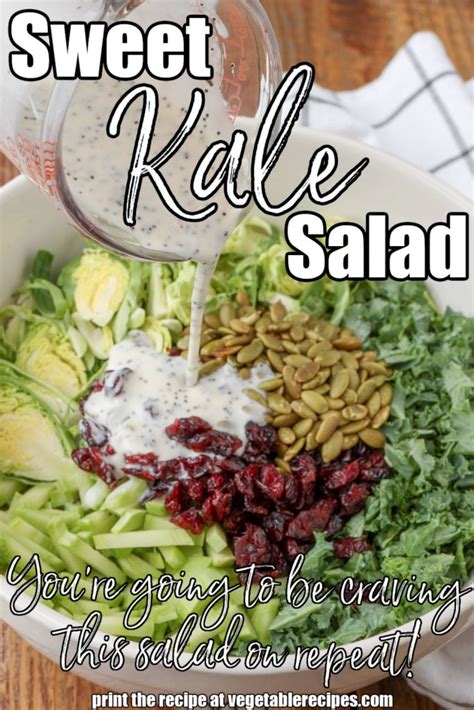 Sweet Kale Salad Vegetable Recipes