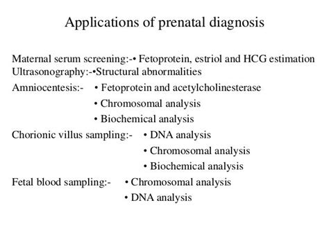 Prenatal diagnosis