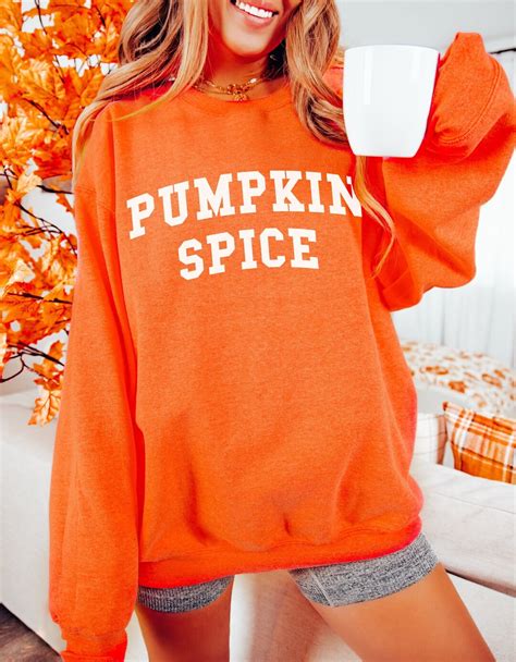 Pumpkin Spice Sweatshirt Fall Sweatshirt Women Fall Shirt Etsy España