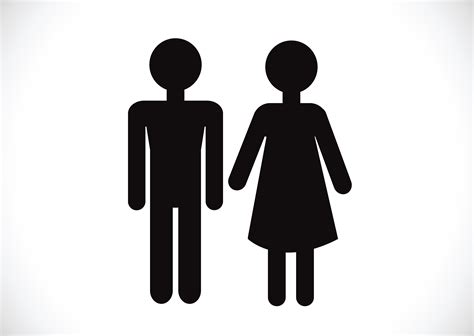 Pictogram Man Woman Sign Icons Toilet Sign Or Restroom Icon 647137