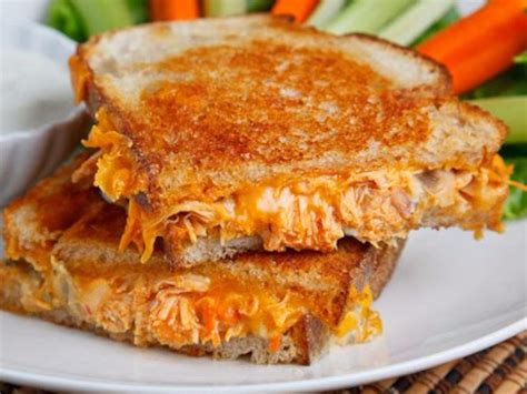 Buffalo Chicken Grilled Cheese Sandwich Recipe And Nutrition Eat This Much