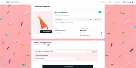 How To Create An Evite Signup Sheet Evite