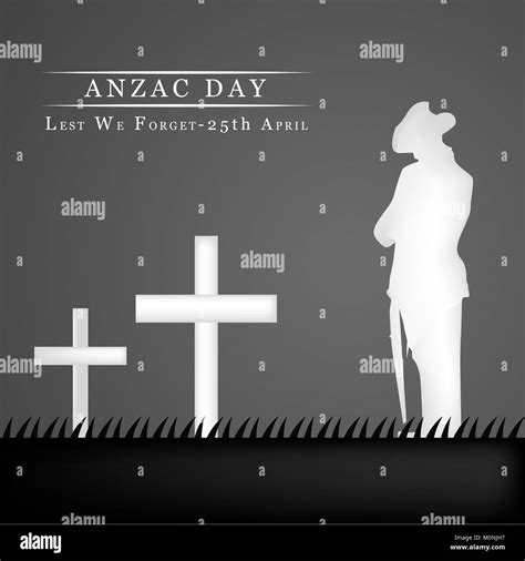 Illustration Of Anzac Day Background Anzac Day Is A National Day Of