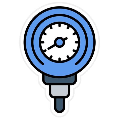 Premium Vector Pressure Gauge Icon Vector Image Can Be Used For Plumbing