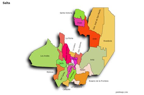 Mapas De Muestra Para Salta