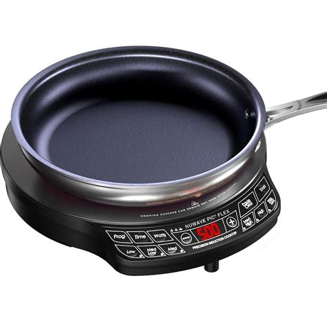 Nuwave Pic Flex Precision Induction Cooktop In Black With In Fry Pan