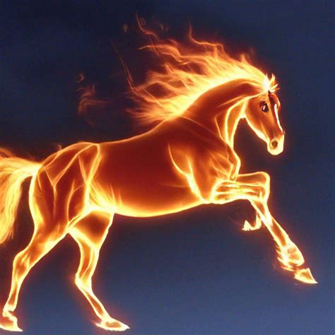 «Огненная лошадь» — картинка создана в Шедевруме