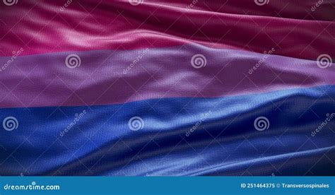 Bisexual Symbol Background Graphic Animation Waving Flag Stock Video