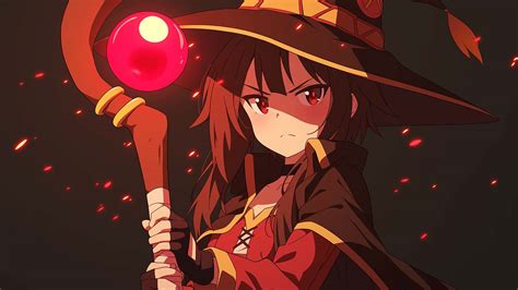 Konosuba Megumin Dark Desktop Wallpaper Anime 4k Wallpaper