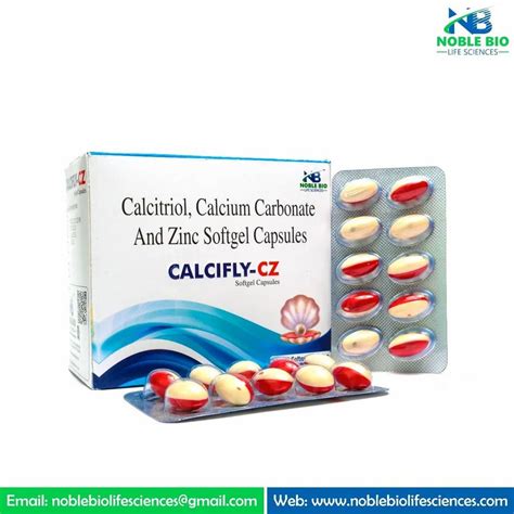 Calcitriol Calcium Carbonate Zinc Sulphate Softgel Capsules At