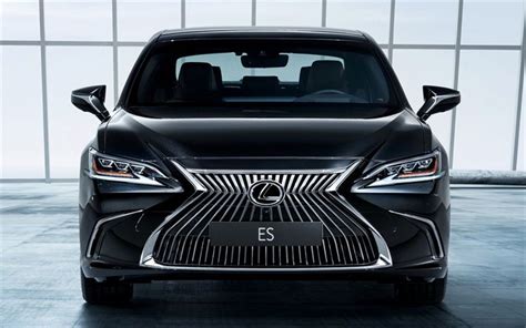 Download wallpapers Lexus ES, front view, 2018 cars, luxury cars, black ...