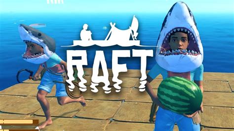 SHARKS EVERYWHERE Raft 10 Raft Multiplayer Gameplay YouTube