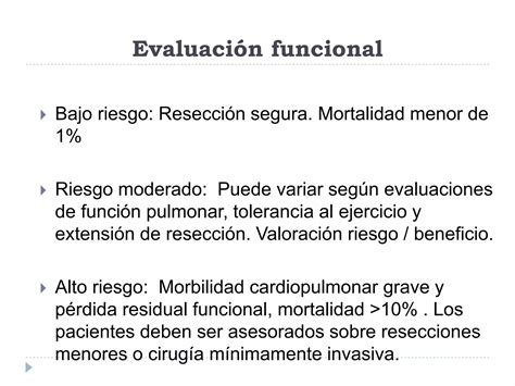 Evaluacion Preoperatoria En Reseccion Pulmonar Ppt