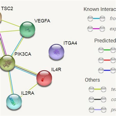 Protein Protein Interaction Ppi Network For Upregulated Degs In