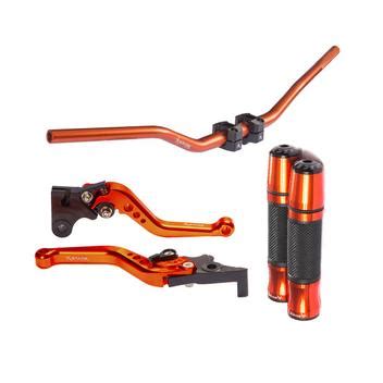 Kit Guid O Naked Alum Nio Luva Punho Manete Anodizado Suzuki Yes Stark Race Manete De