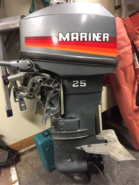 1988 Mariner Outboard 25hp Short Shaft Tiller For Sale In Ottawa IL