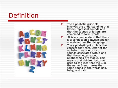 PPT - The Alphabetic Principle PowerPoint Presentation, free download ...