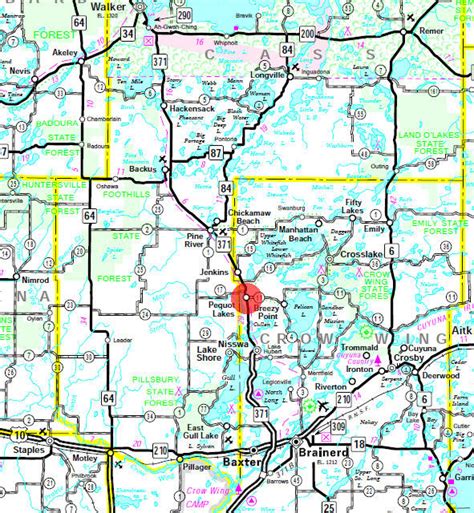 Map Of Pequot Lakes Mn | Zip Code Map